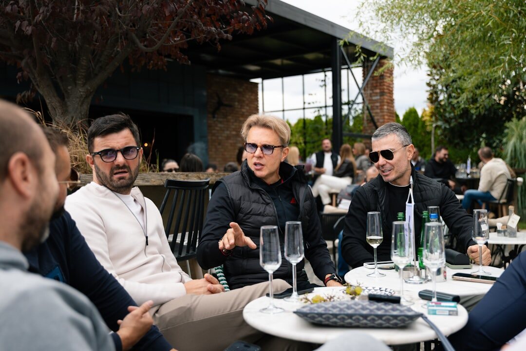 investors networking at event